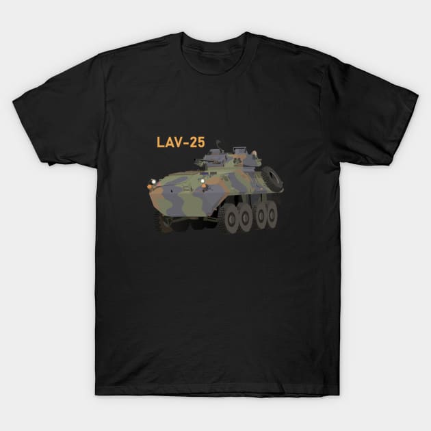 LAV-25 Armored Reconnaissance Vehicle T-Shirt by NorseTech